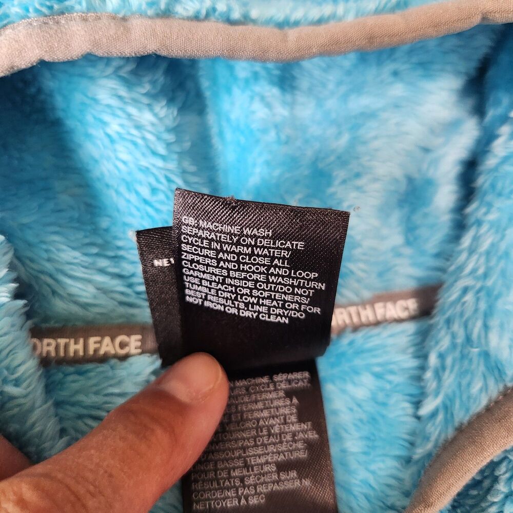The North Face girl's G Oso Hoodie fleece zip-up jacket blue size L 14/16 - Picture 12 of 12